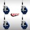 Service Caster 4'' SS Solid Poly Swivel 7/8'' Expanding Stem Caster Set with Brake, 4PK SCC-SSEX20S414-SPUS-TLB-78-4 - alternate 2